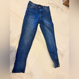 Pretty little thing jeans with zips at the bottom#5